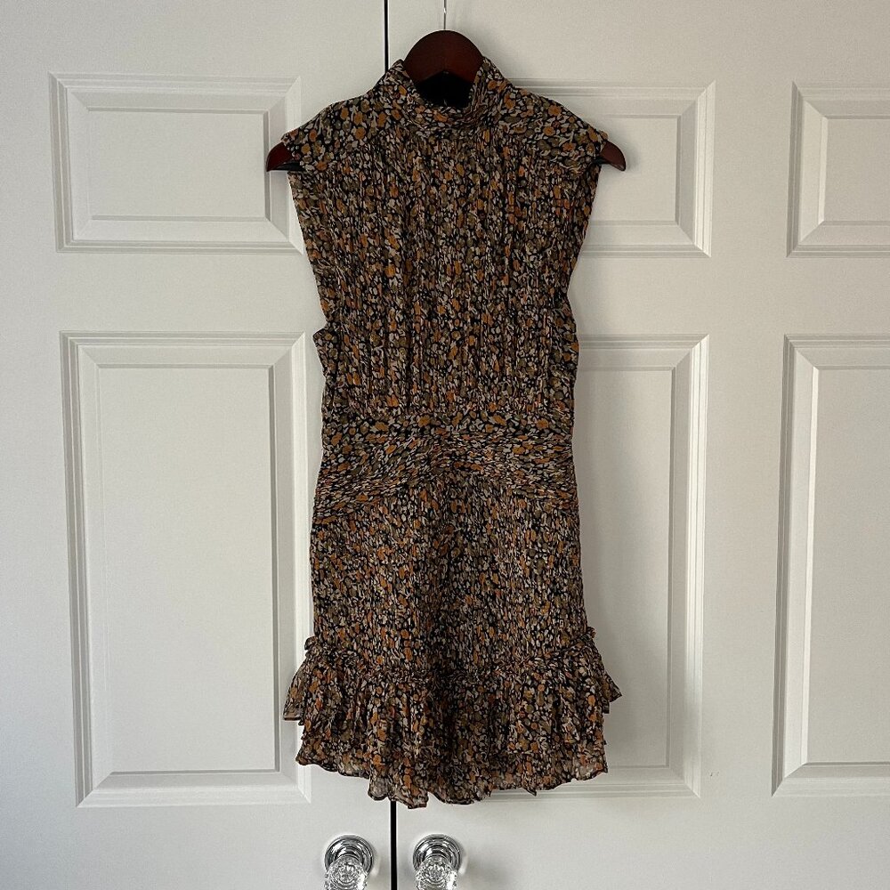 Shona Joy Paloma Sleeveless Ruched Mini Dress - US 4 AU 8